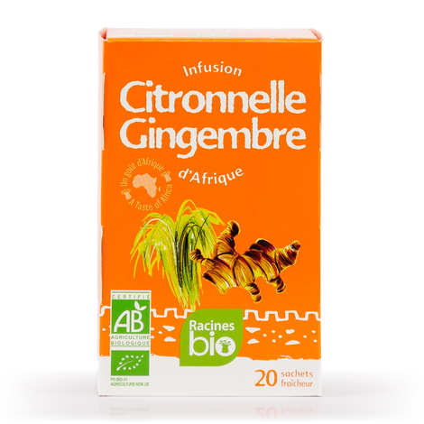 Thé En Sachet Citronnelle & Gingembre BIO – Sachet De 12 – UNITÉ