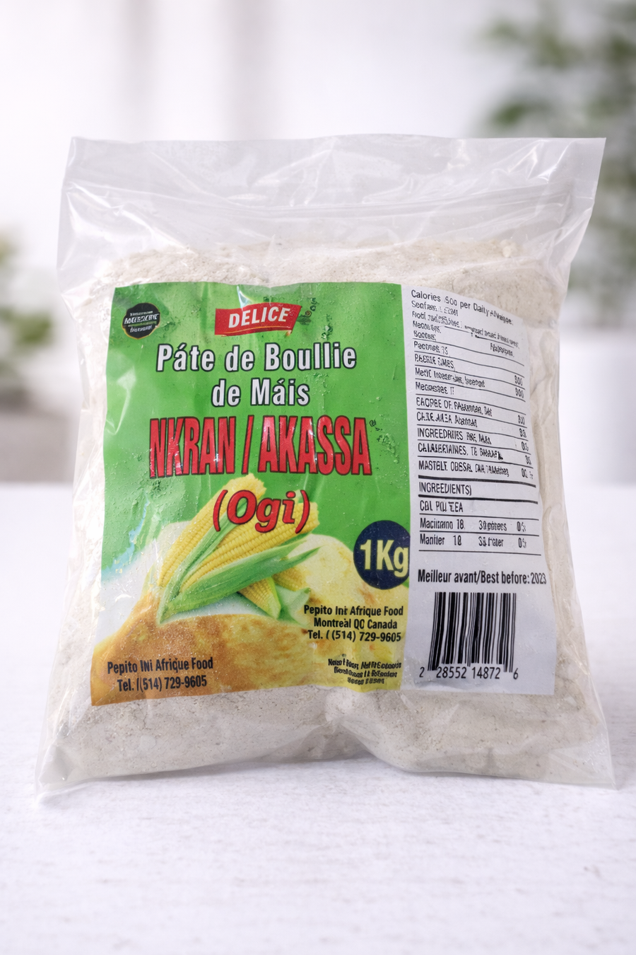 OGI AKASSA AKPAN Ema Pâte De Maïs 1kg – UNITÉ