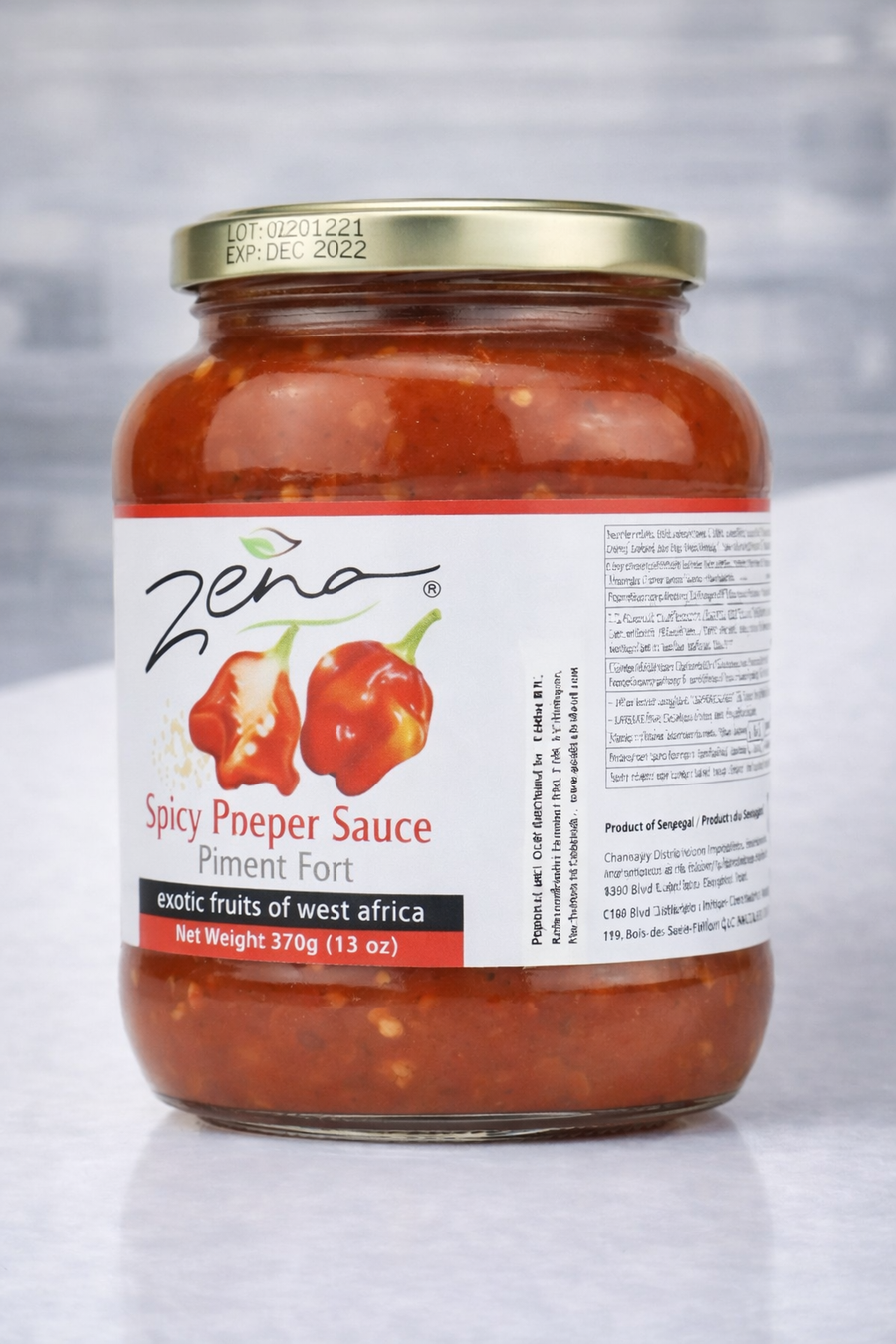 Zena Sauce Piment Fort Avec Grains – UNITÉ