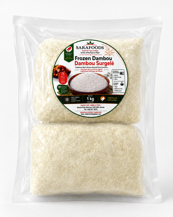 Couscous de Riz Dambou précuit congelé 2 boules – UNITÉ