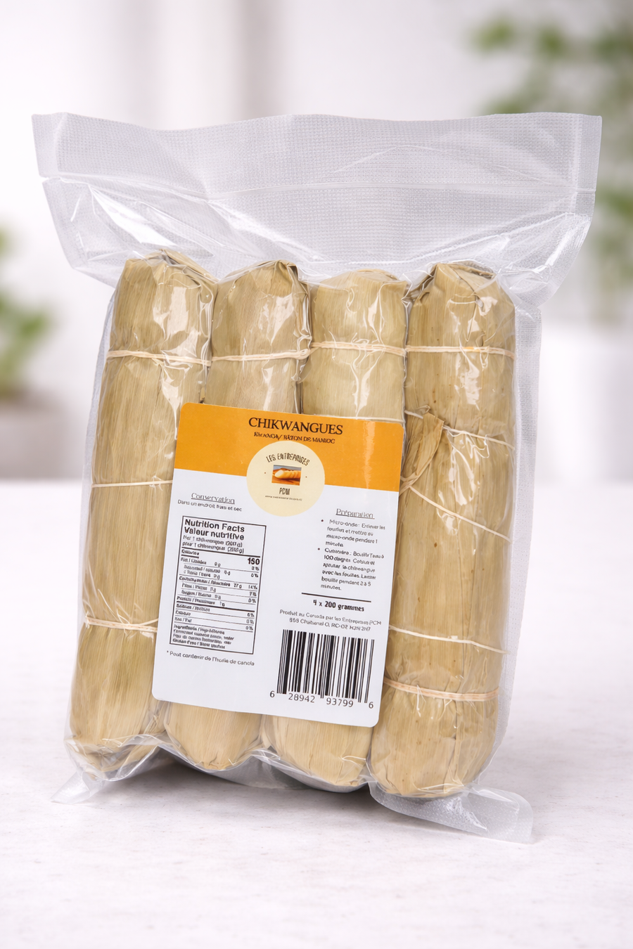 Chikwangues Bâtons De Manioc Kwanga – UNITÉ